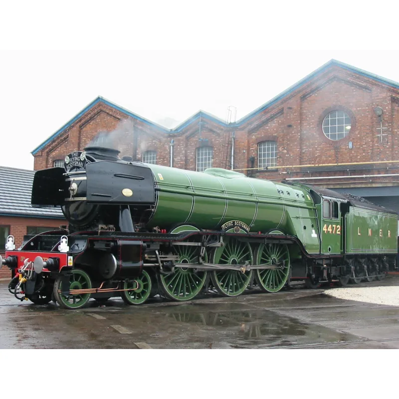 Bigjigs Rail Elektrická lokomotíva Flying Scotsman, zelená
