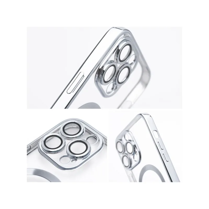 MagSafe obal na iPhone 15 Strieborné – Perfektná ochrana a bezproblémové nabíjanie