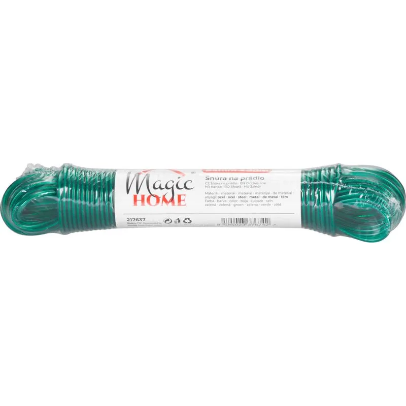 Šnúra na prádlo ROPE PVC WiCo 30 m, 4 mm, oceľové jadro