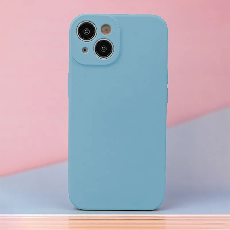 Soft Flex Silikónový kryt na mobil iPhone 13 Svetlo Modrý