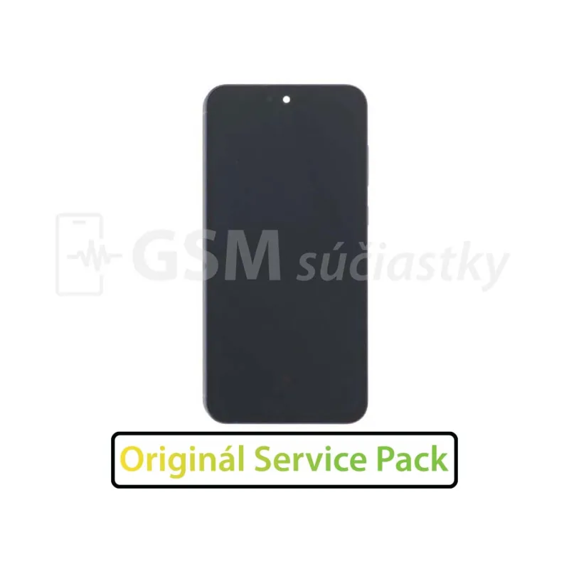LCD Displej + Dotykové sklo + Přední kryt Samsung Galaxy A55 5G A556 - originál Farba: čierny + rám