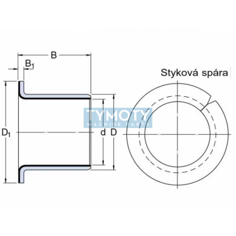 SKF PCMF 161817 E puzdro klzné prírubové, oceľ-PTFE/Pb