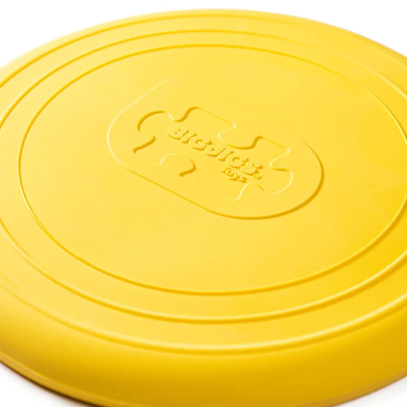 Bigjigs Toys Silikónové frisbee žlté Honey