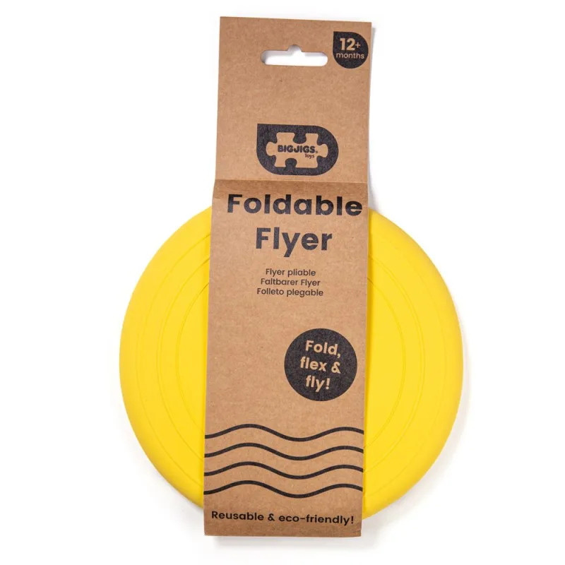 Bigjigs Toys Silikónové frisbee žlté Honey