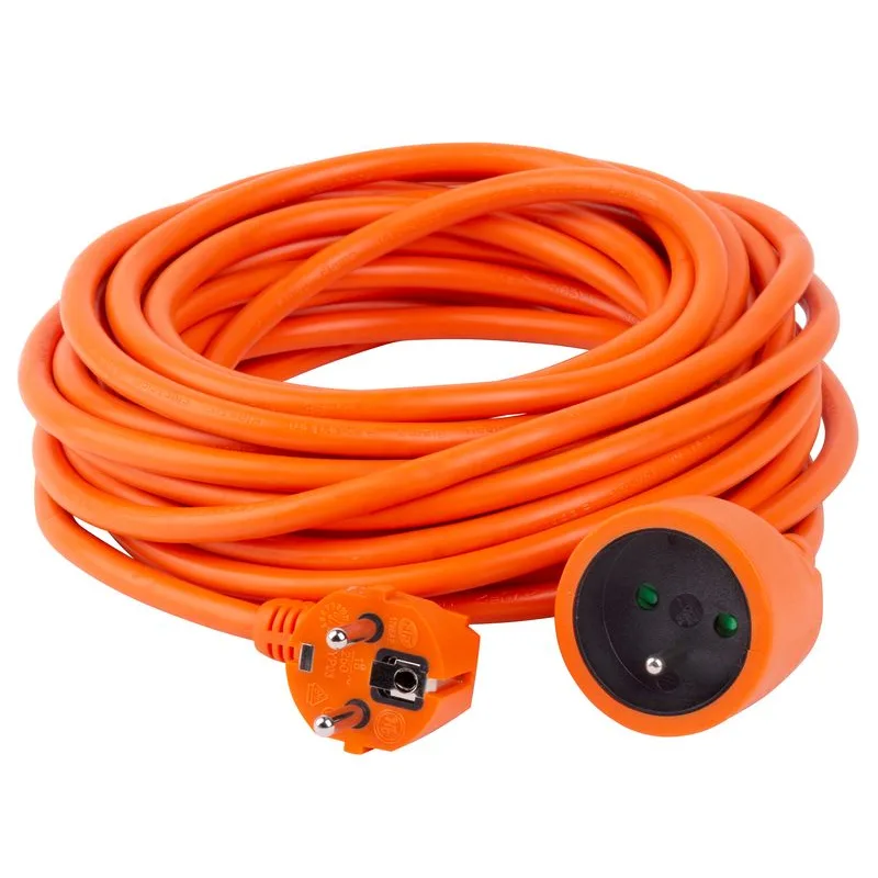Predlžovací kábel DG-YFB01 10 m, oranžový, 1 zásuvka
