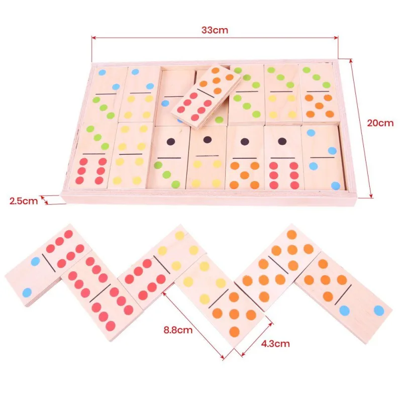 Bigjigs Toys Veľké drevené domino
