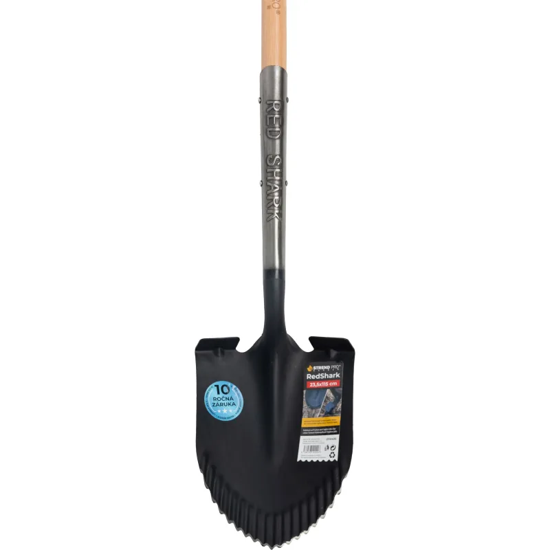 Rýľ Strend Pro Premium RedShark špicatý, drevená násada D 1150 mm