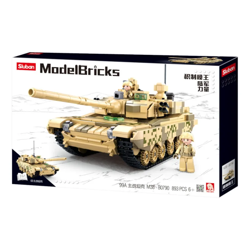 Sluban Model Bricks M38-B0790 Hlavný Bojový tank Typ 99A