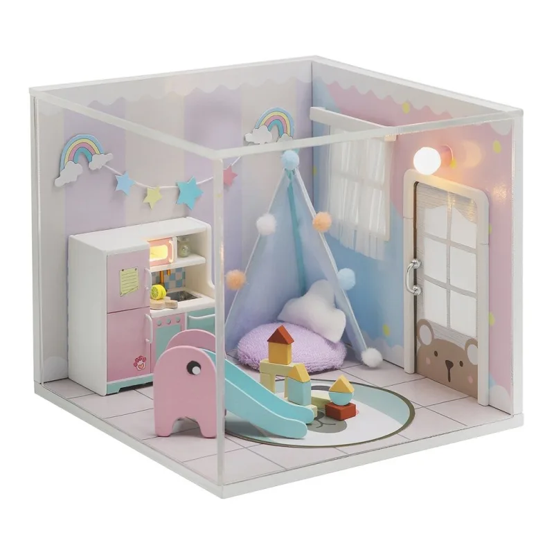 Dvěděti Miniatúra domčeka Dúhový dom