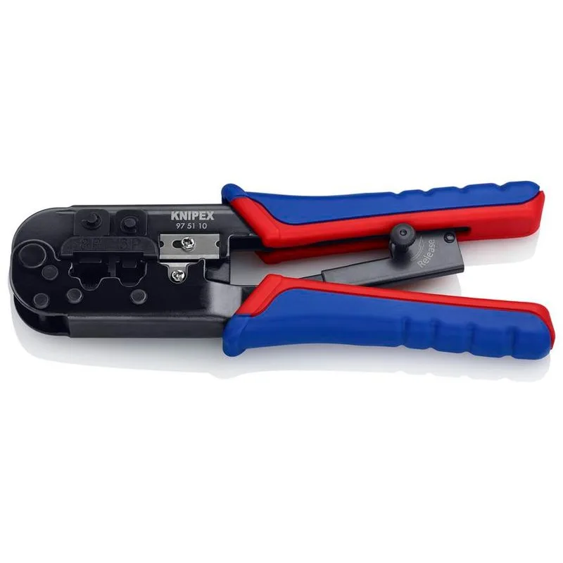 Kliešte KNIPEX 97 51 10 – 200 mm, lisovacie, RJ 10/11/12/45