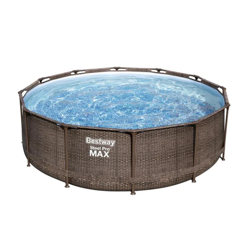 Bestway 56709 Steel Pro MAX Deluxe 366x100 cm, bazén ratanový vzor
