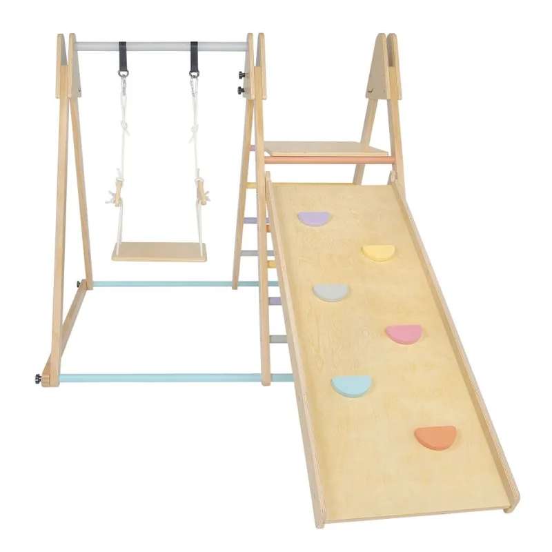 2Kids Toys Drevená hracia zostava so šmýkačkou