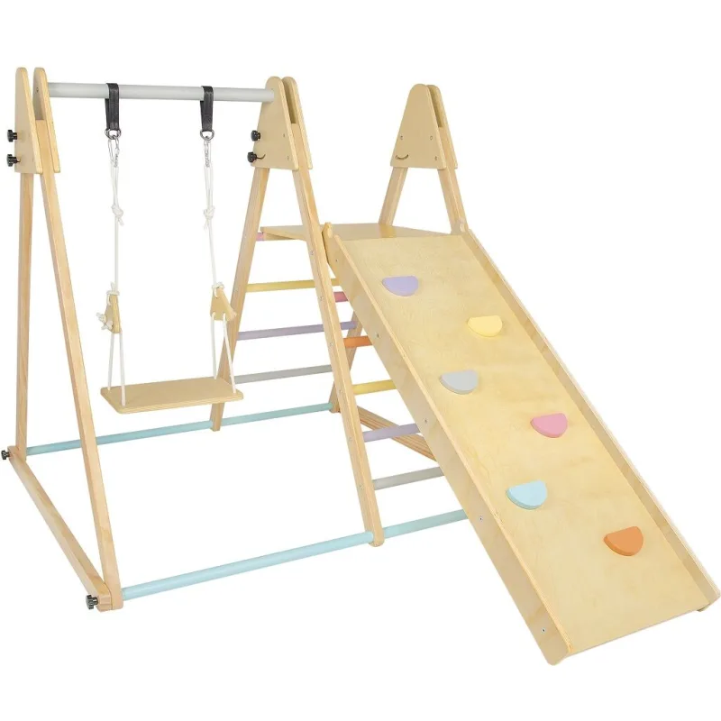 2Kids Toys Drevená hracia zostava so šmýkačkou
