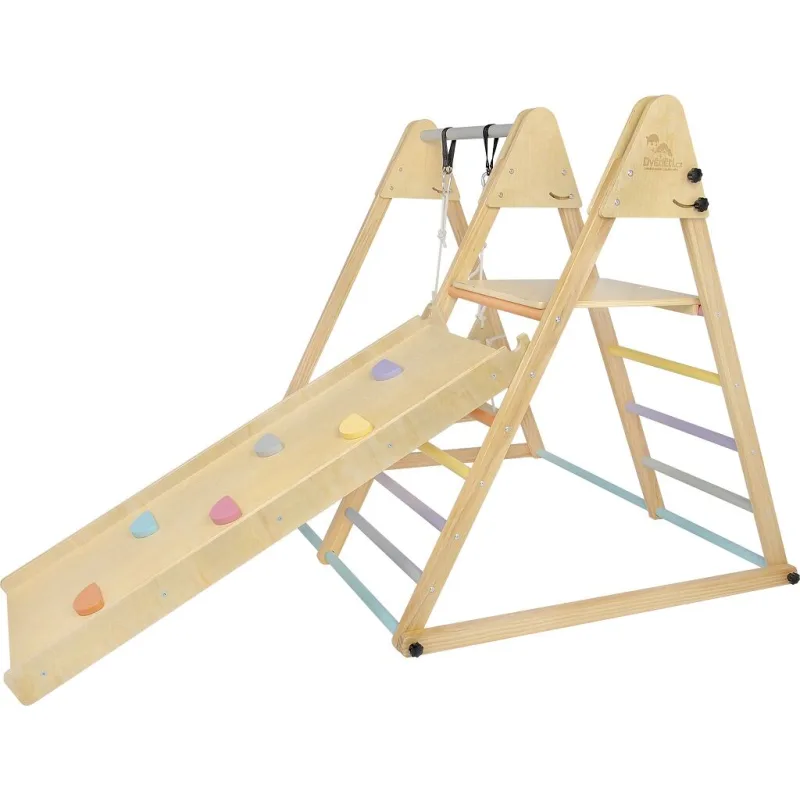 2Kids Toys Drevená hracia zostava so šmýkačkou