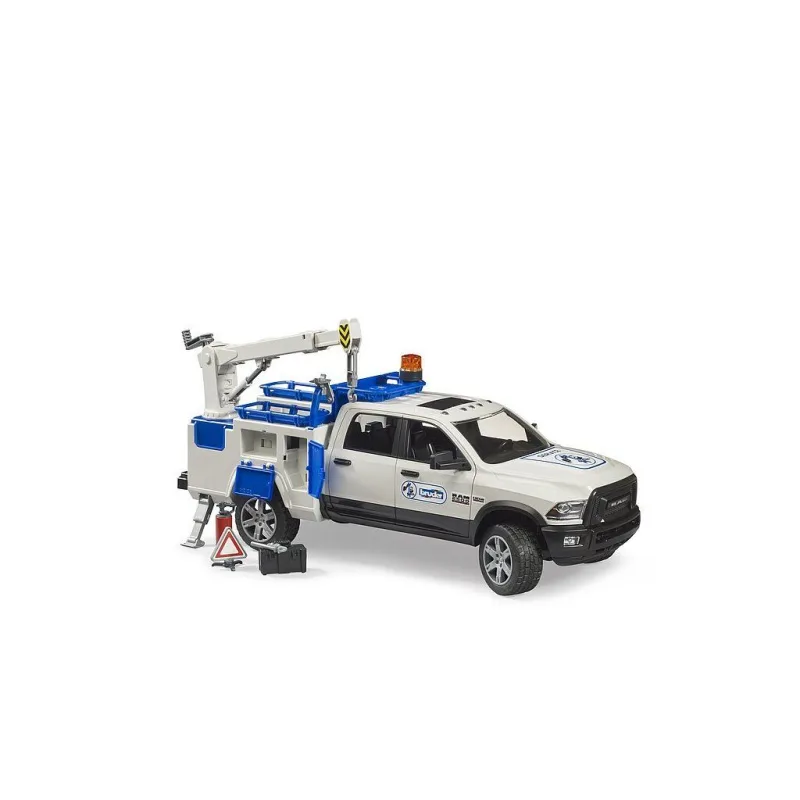 Bruder 2509 Servisné vozidlo RAM 2500 s otočným svetelným majákom 1:16