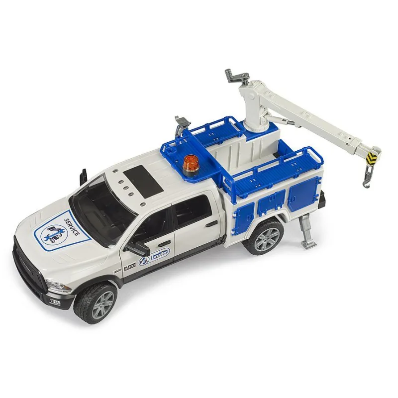 Bruder 2509 Servisné vozidlo RAM 2500 s otočným svetelným majákom 1:16