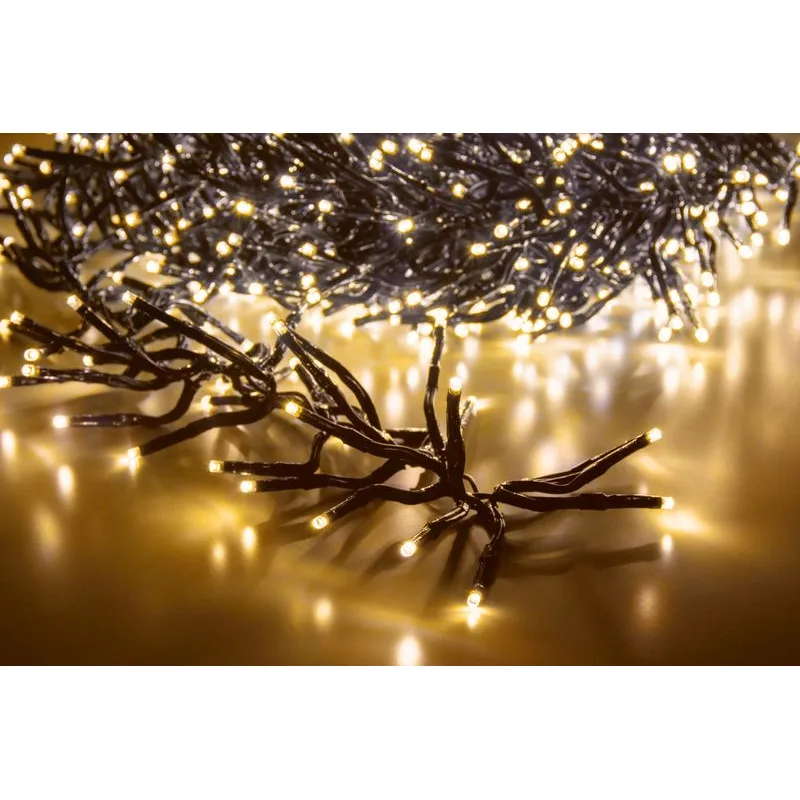 Vianočné osvetlenie reťaz, 1120 LED, teplá biela, 10 m, exteriér