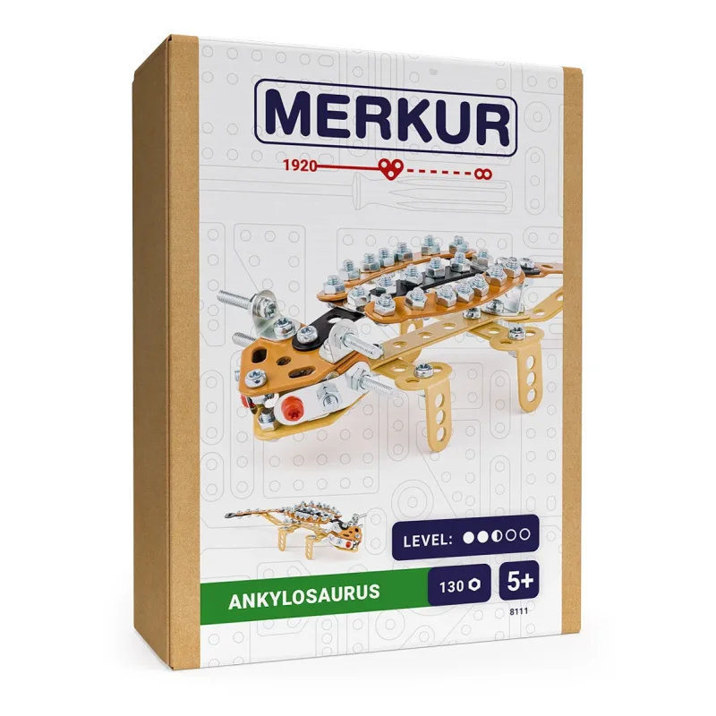 Merkur DINO - Ankylosaurus, 130 dielikov