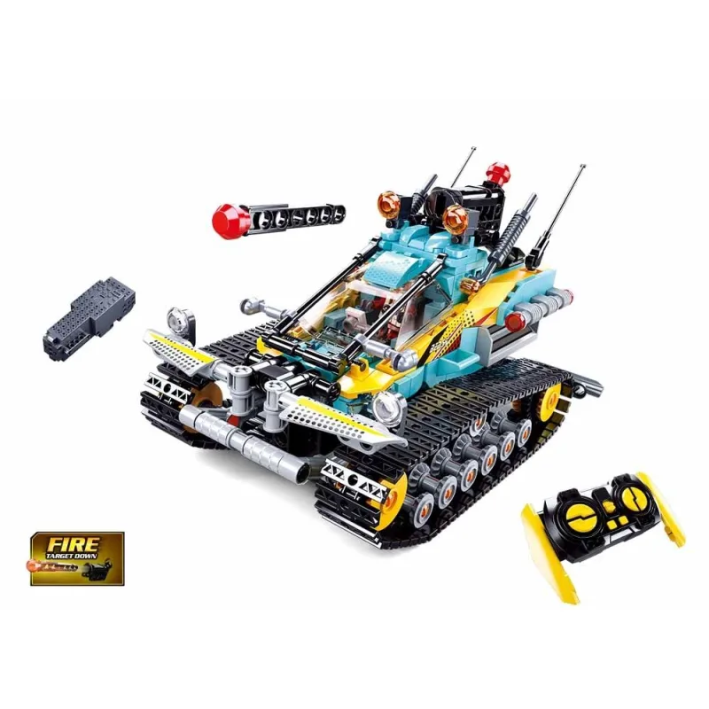 Sluban Power Bricks - R/C pásové vozidlo Scorpion s diaľkovým ovládaním M38-B1021