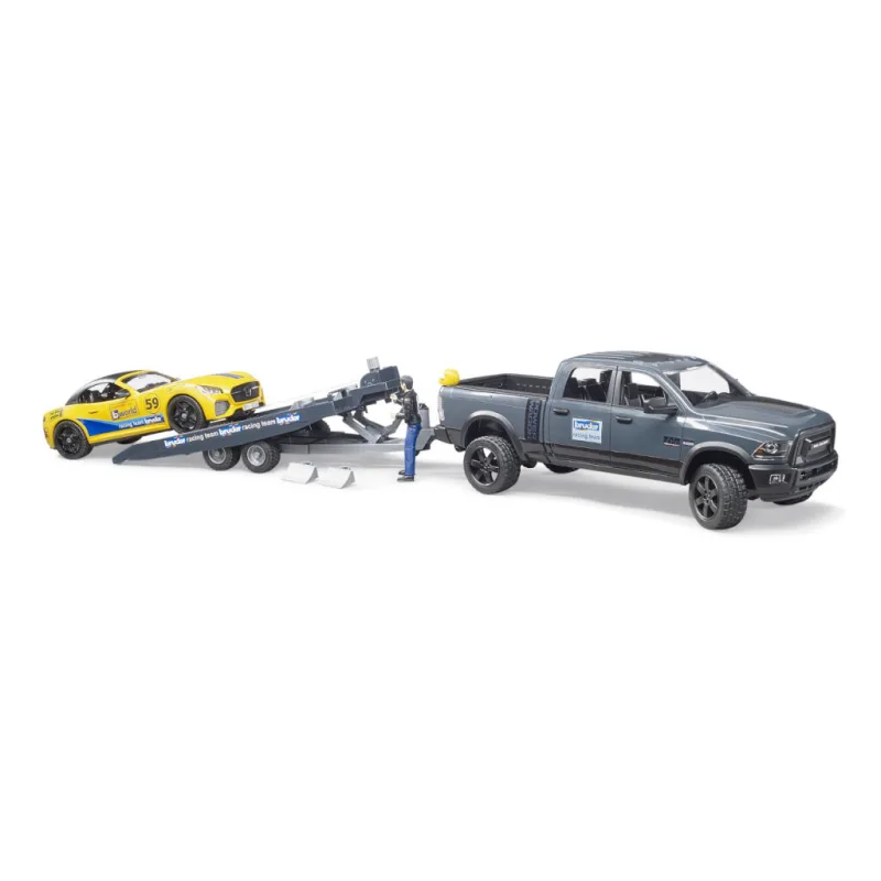 Bruder 2504 Terénne auto RAM so športovým vozidlom a figúrkou
