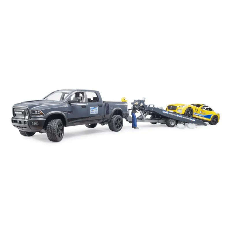 Bruder 2504 Terénne auto RAM so športovým vozidlom a figúrkou