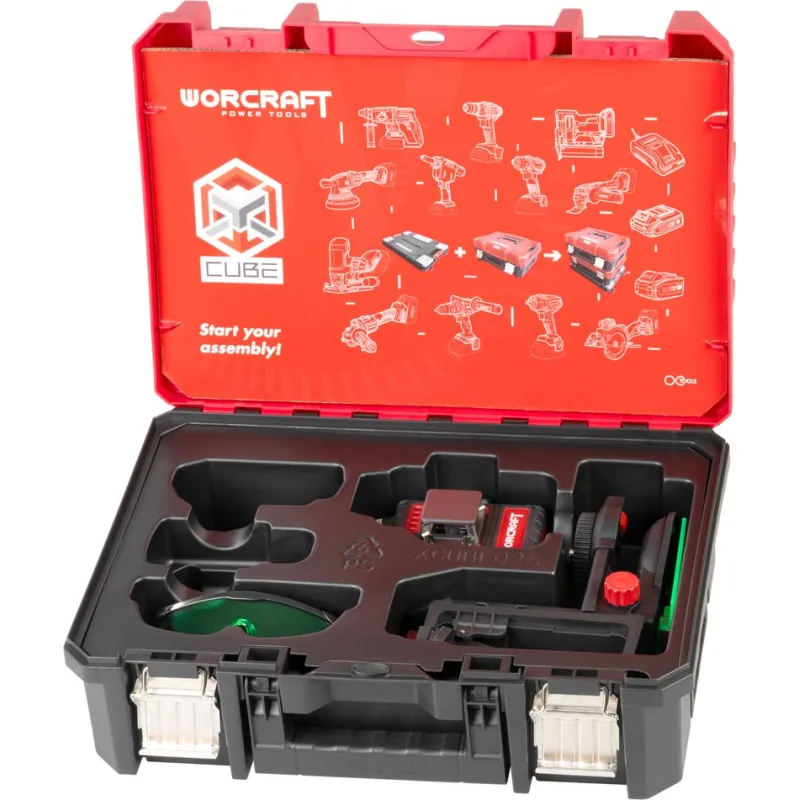 Laser Worcraft XCUBE026 ShareSYS Toolbox, 3x3D Green Beam