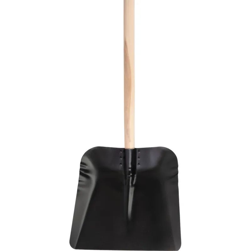 Lopata KOVO 72.WH, kovová, čierna, drevená násada, 36 cm