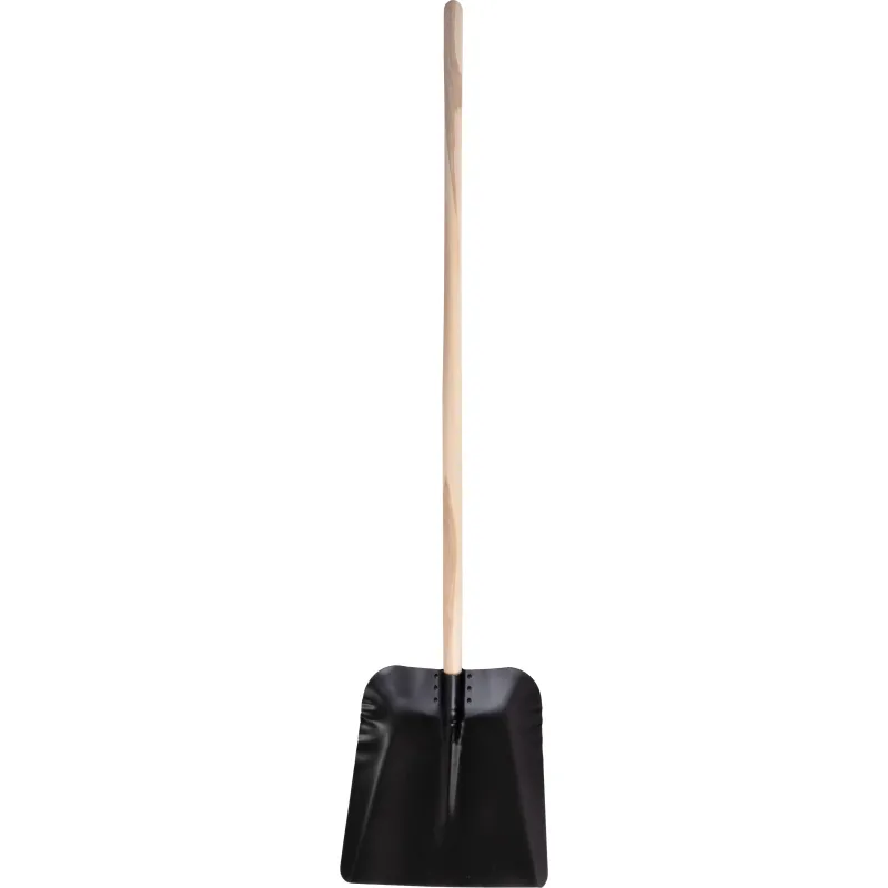Lopata KOVO 72.WH, kovová, čierna, drevená násada, 36 cm