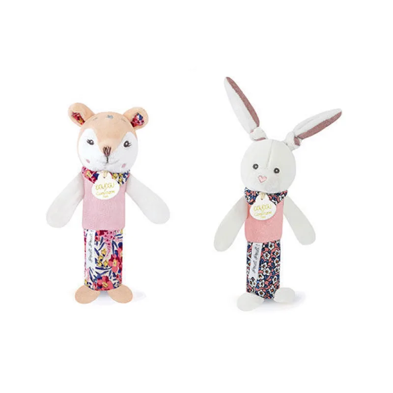 Doudou Hrkálka pískacia 17 cm 1 ks