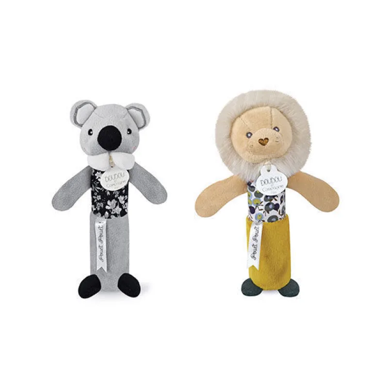 Doudou Hrkálka pískacia 17 cm 1 ks