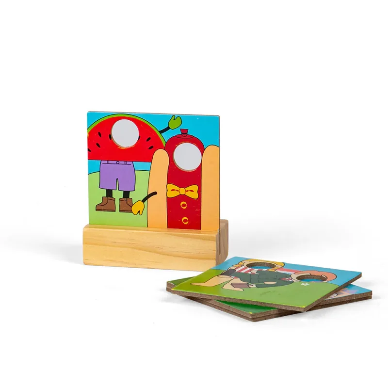 Bigjigs Rail Drevená vláčikodráha Zábavný park 54 dielov