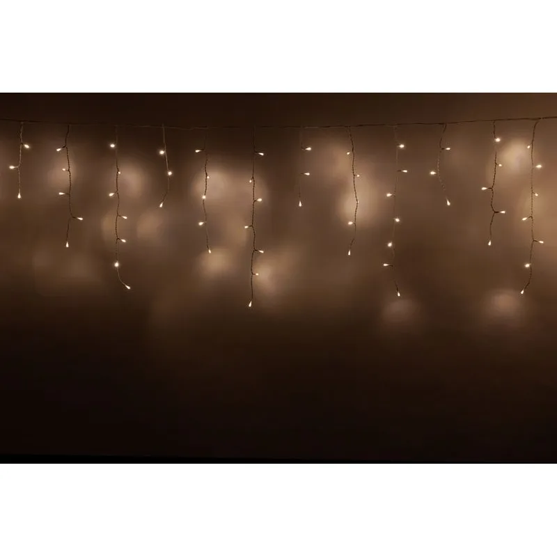 Vianočné osvetlenie reťaz Icicle, 400 LED, teplá biela, 10 m, MULTI CONNECT