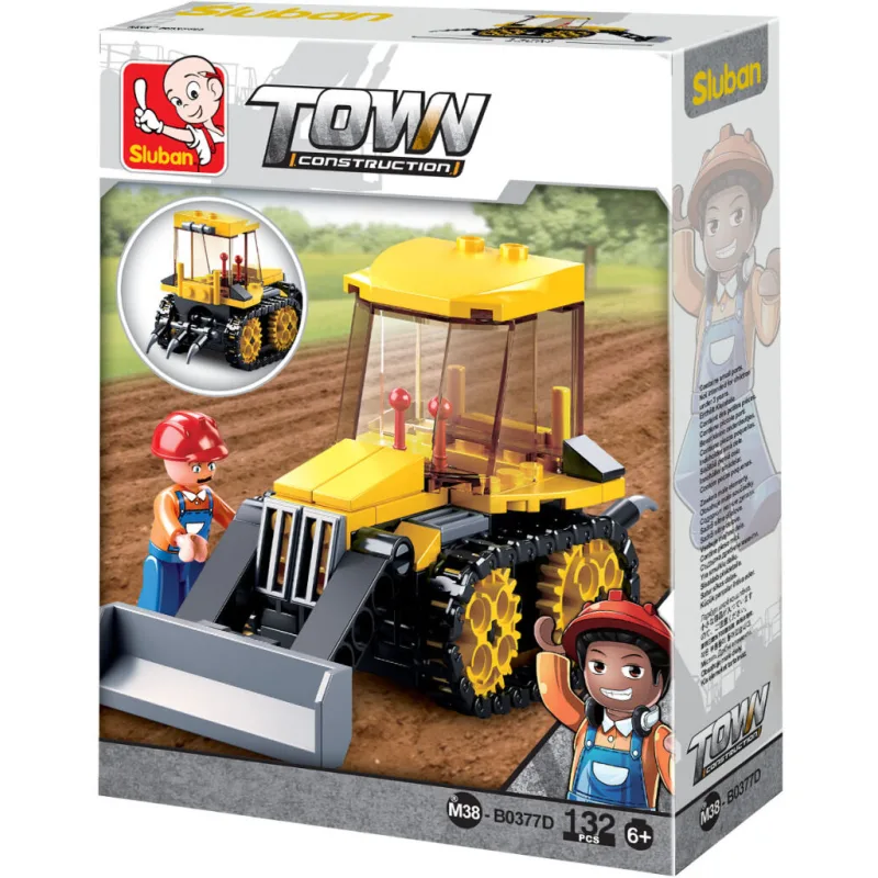 Sluban Town Stavitelia M38-B0377D Malý Buldozér