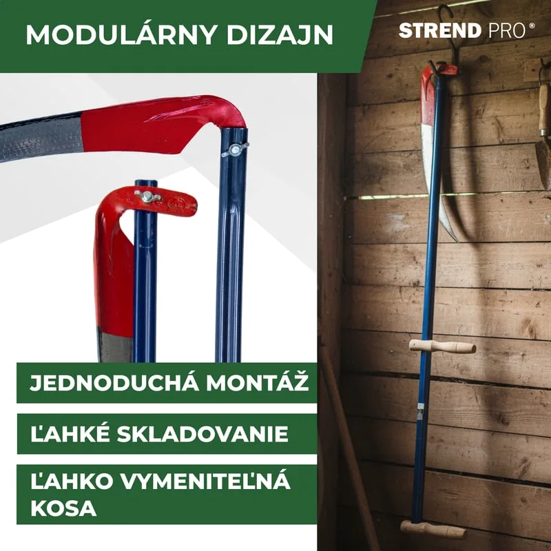 Kosa na trávu EURO 700 mm, kovaná + kovové kosisko