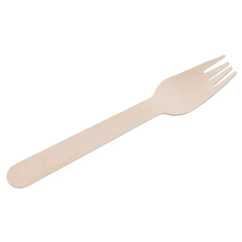 Vidlička MagicHome Woodline ECO Gastro, drevená, 160 mm, 100 ks