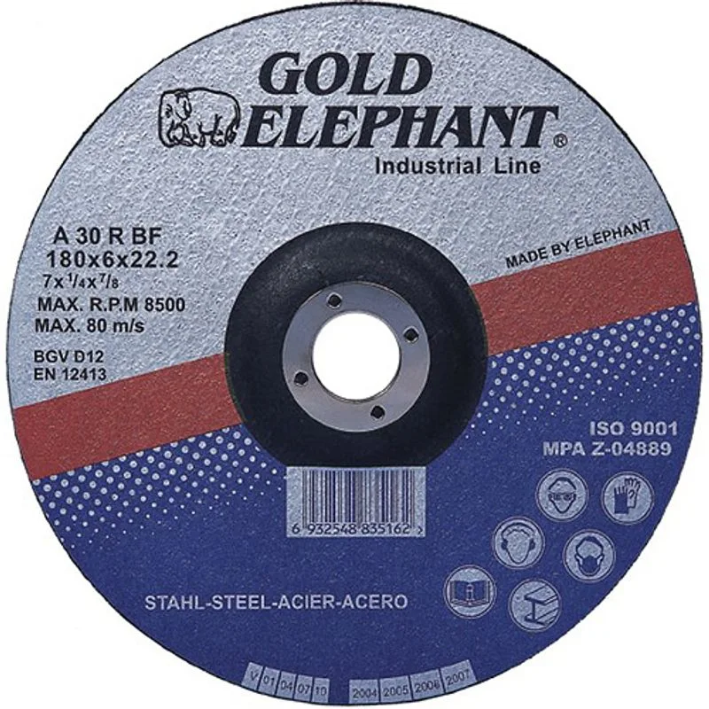 Brúsny kotúč na kov Gold Elephant 27A T27 115x6,0x22,2 mm