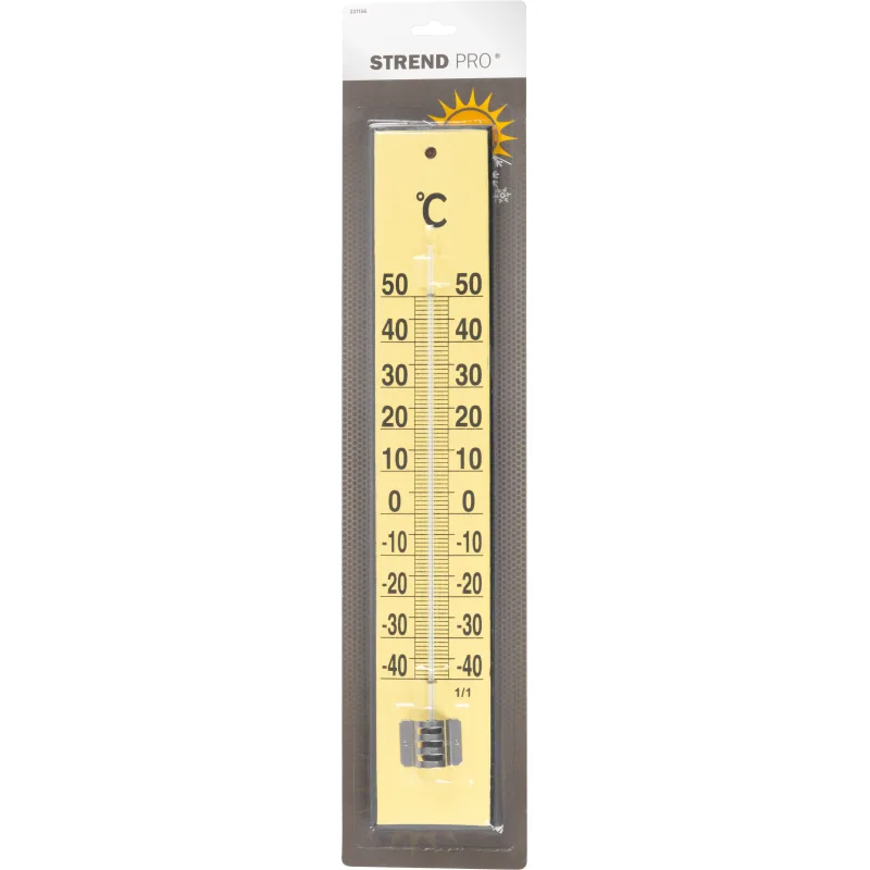 Teplomer Strend Pro TMM-018 Yellow Flatter, drevený, hnedý