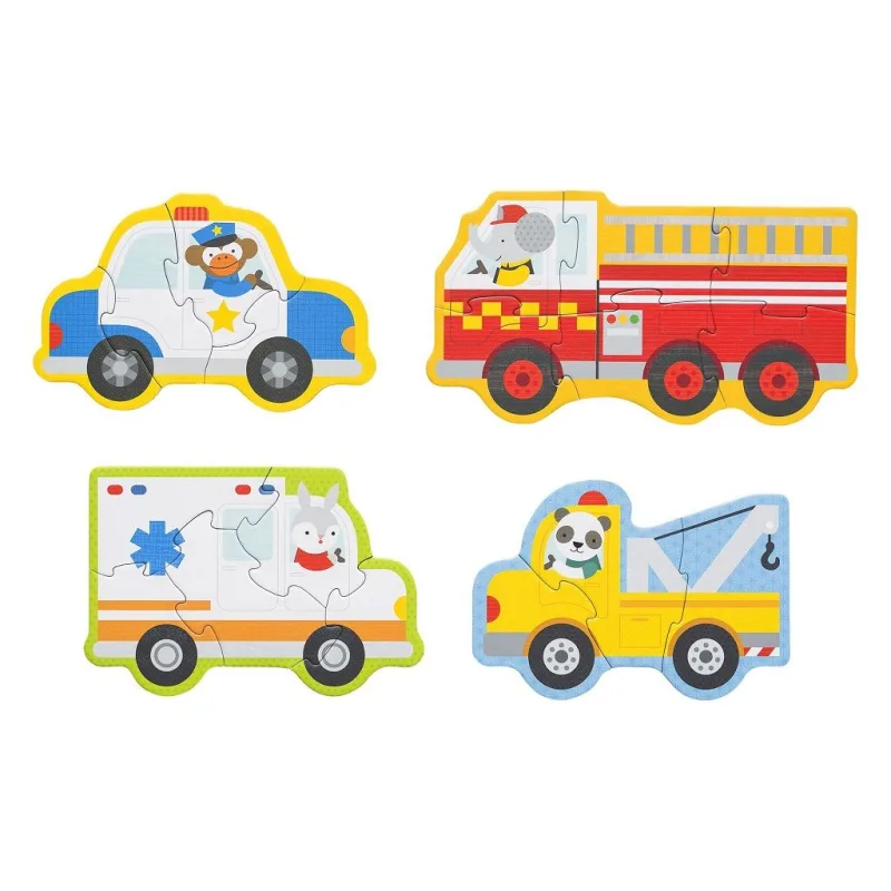 Petitcollage Puzzle pre najmenších Záchranné vozidlá