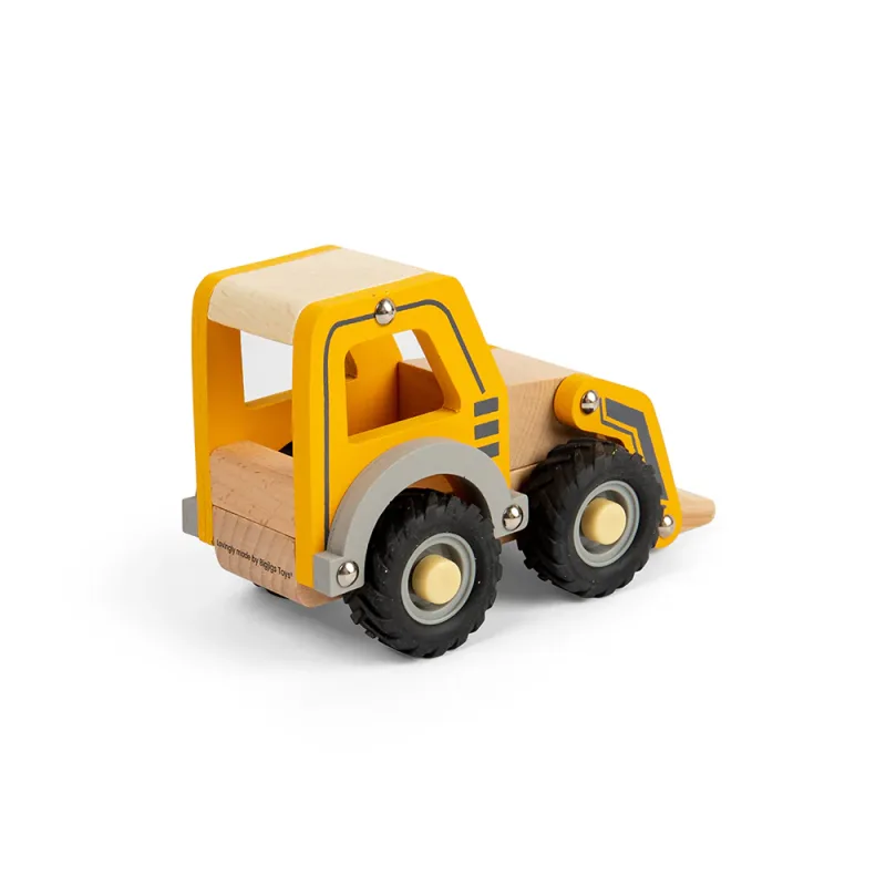 Mini drevený bager