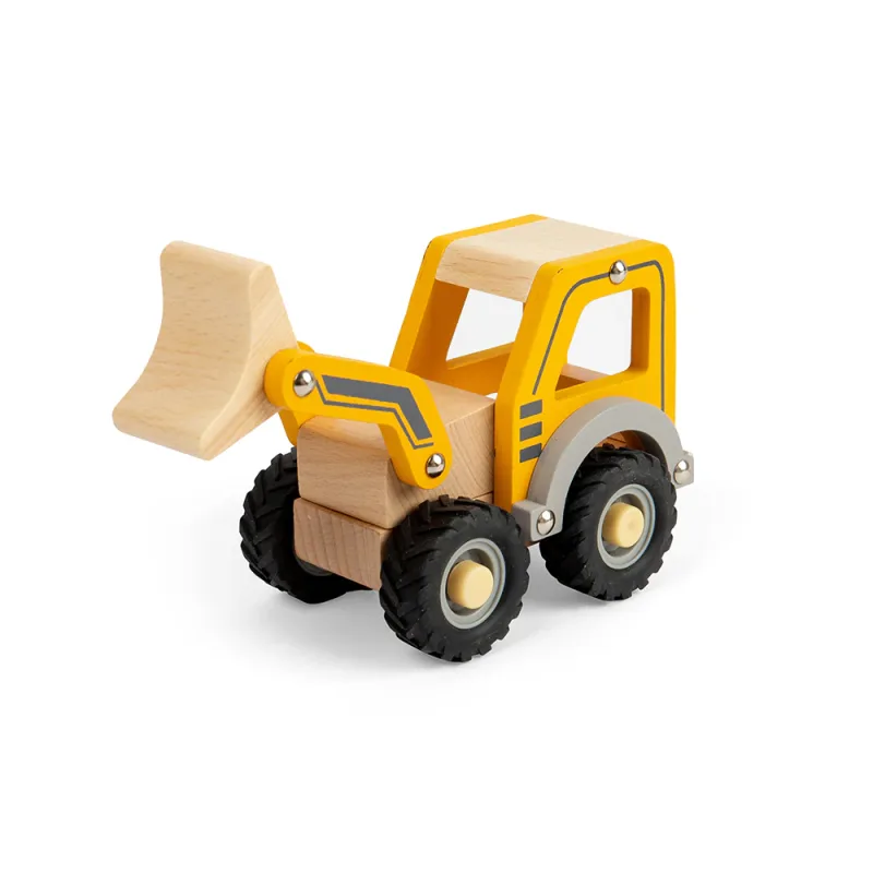 Mini drevený bager