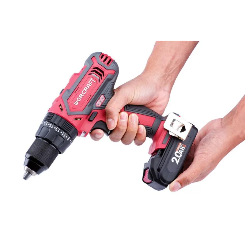 Skrutkovač Worcraft CD-20LiH, 20V, 2x Li-ion 2.0Ah, set