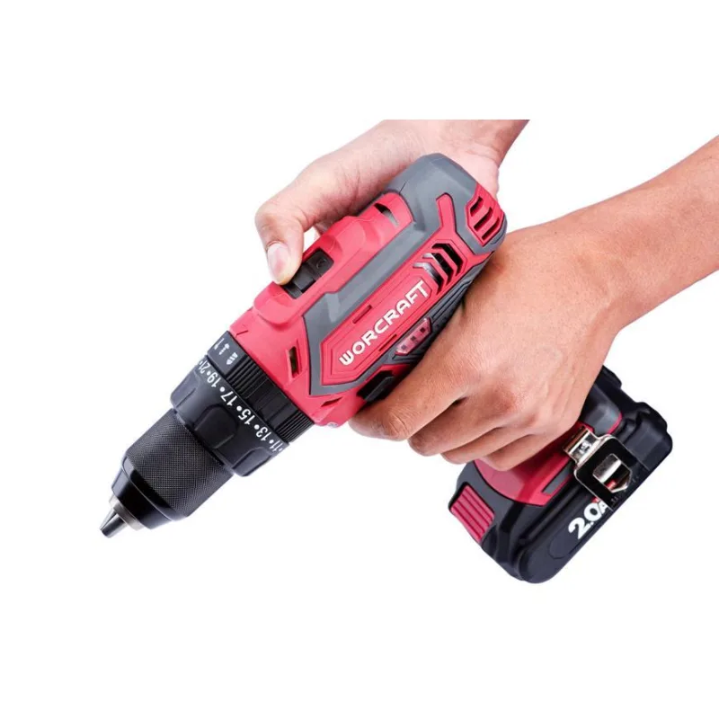 Skrutkovač Worcraft CD-20LiH, 20V, 2x Li-ion 2.0Ah, set