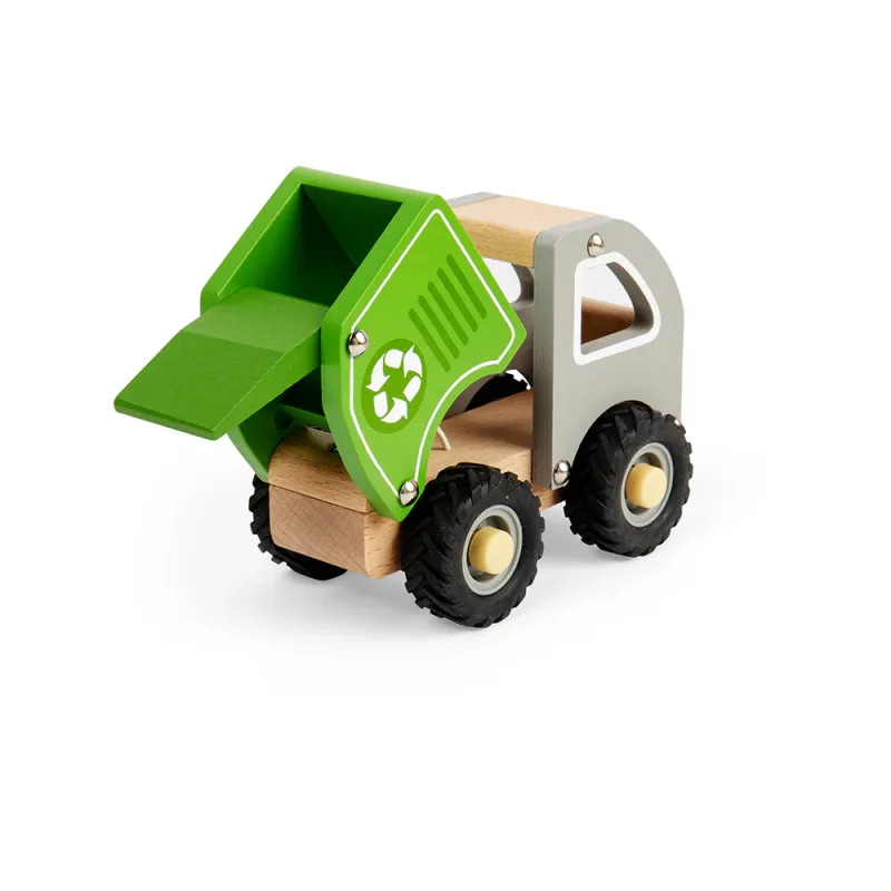 Mini drevené recyklačné vozidlo