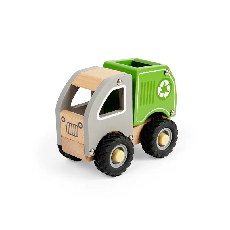 Mini drevené recyklačné vozidlo