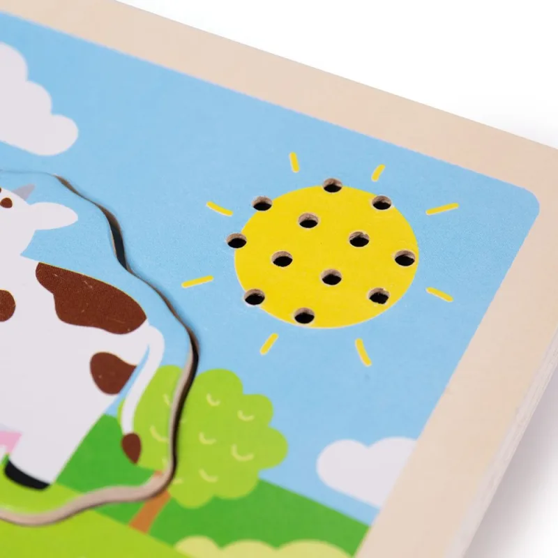 Bigjigs Toys Vkladačka so zvukom Farma