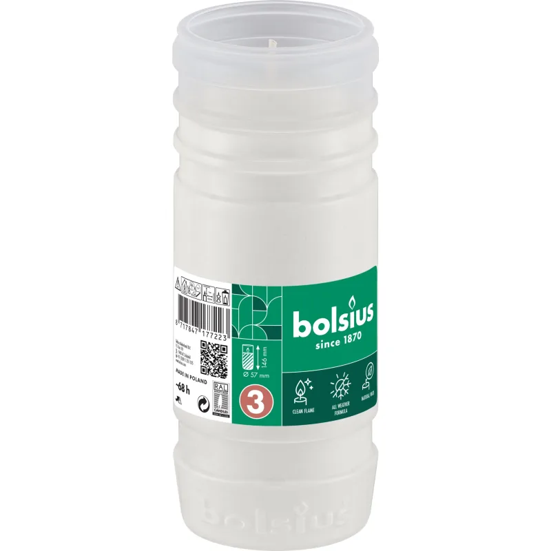 Náplň do kahanca Bolsius Gravelight RP3, 68 h, 57x146 mm, parafín