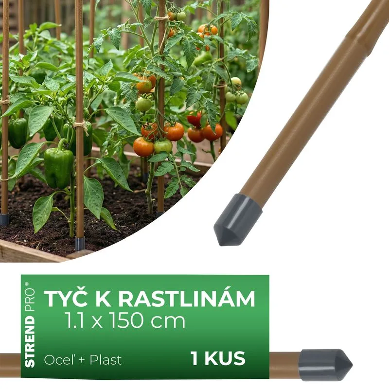 Tyč oporná k rastlinám a paradajkám Garden TY 11/1500 mm
