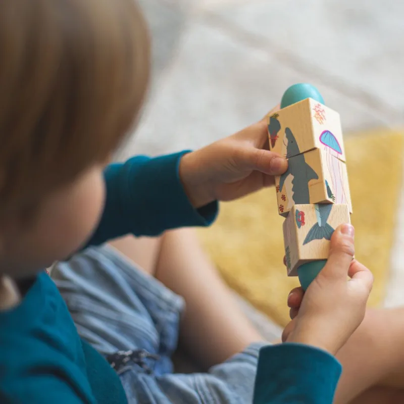 Bigjigs Toys Motorický valec Život v mori