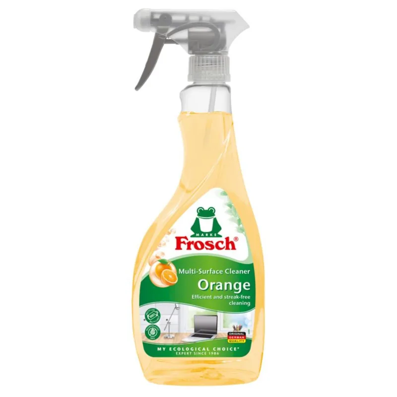 Čistič na lesklé povrchy Frosch, pomaranč, 500 ml, multifunkčný