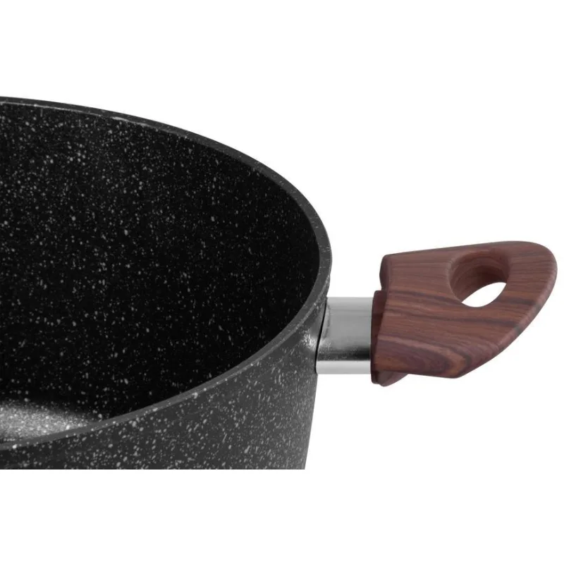 Hrniec MagicHome Black Marble Line, 24 cm, 4,0 l, s pokrievkou